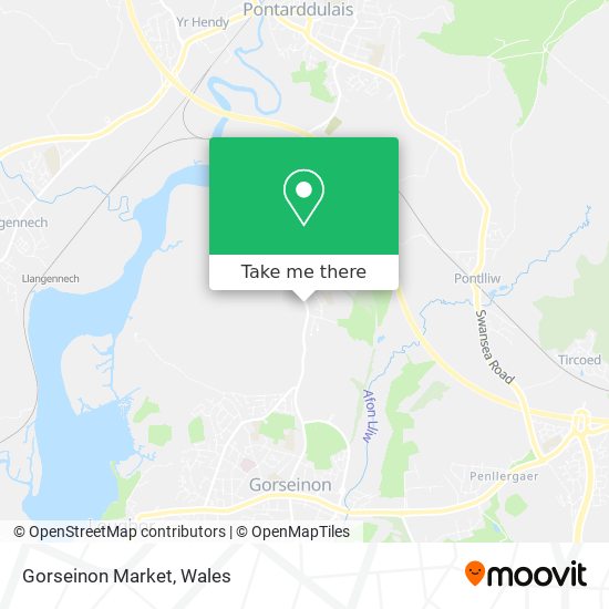 Gorseinon Market map