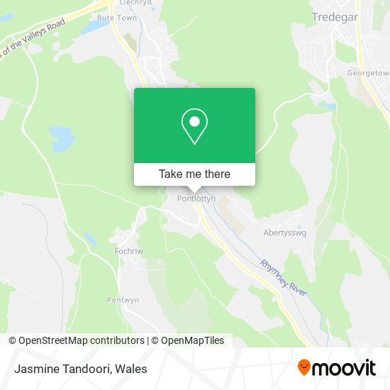 Jasmine Tandoori map
