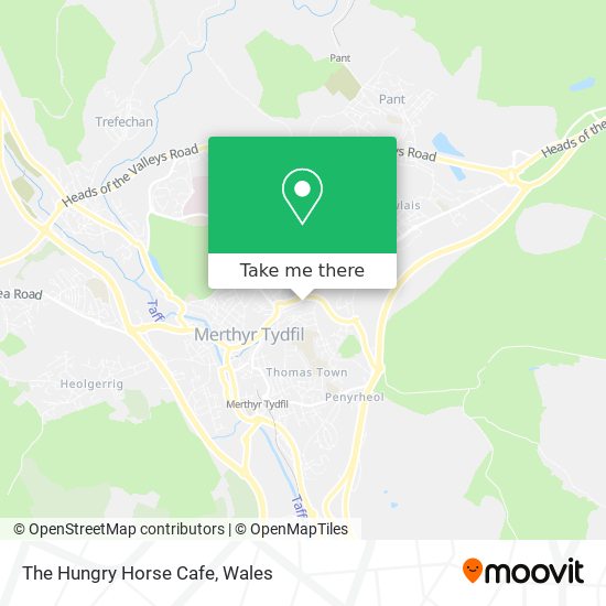 The Hungry Horse Cafe map