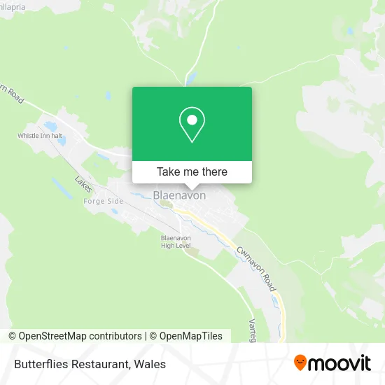 Butterflies Restaurant map