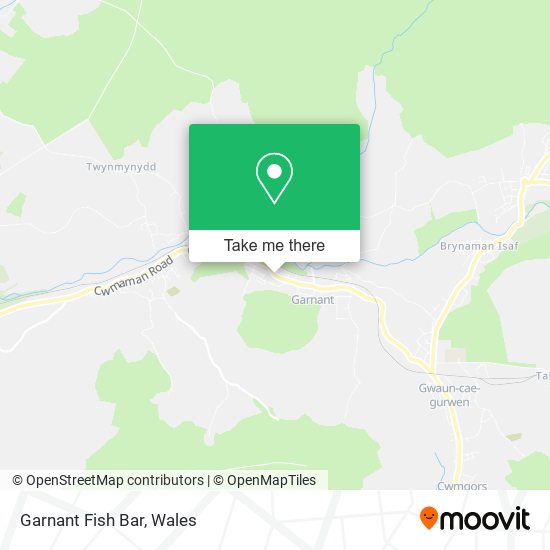 Garnant Fish Bar map