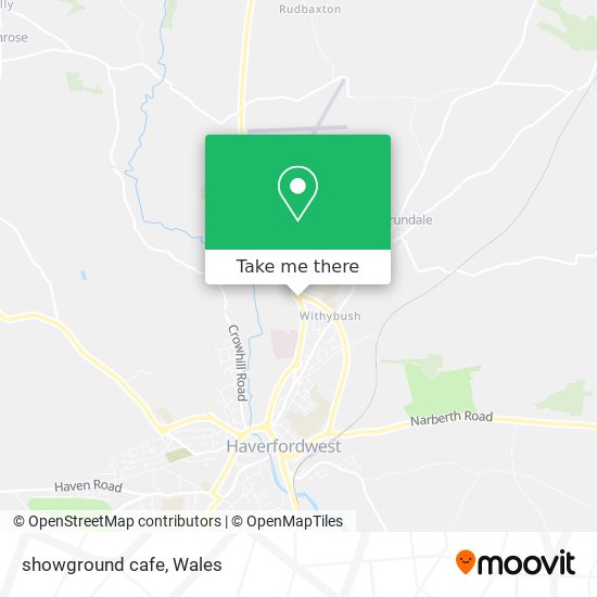 showground cafe map