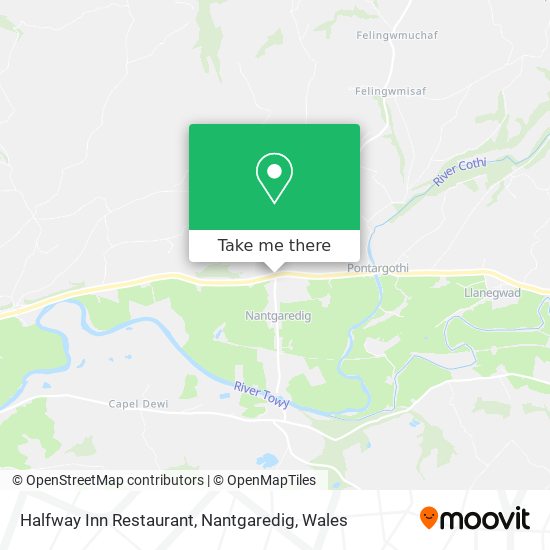 Halfway Inn Restaurant, Nantgaredig map