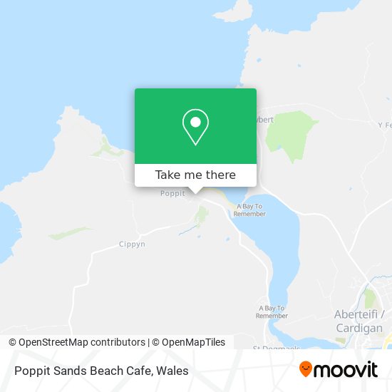 Poppit Sands Beach Cafe map