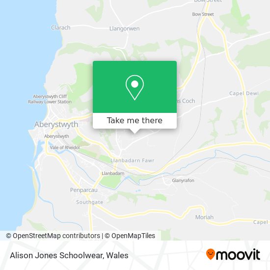 Alison Jones Schoolwear map