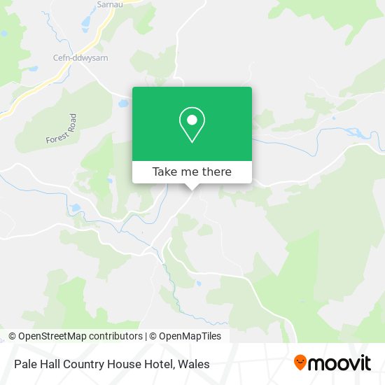 Pale Hall Country House Hotel map