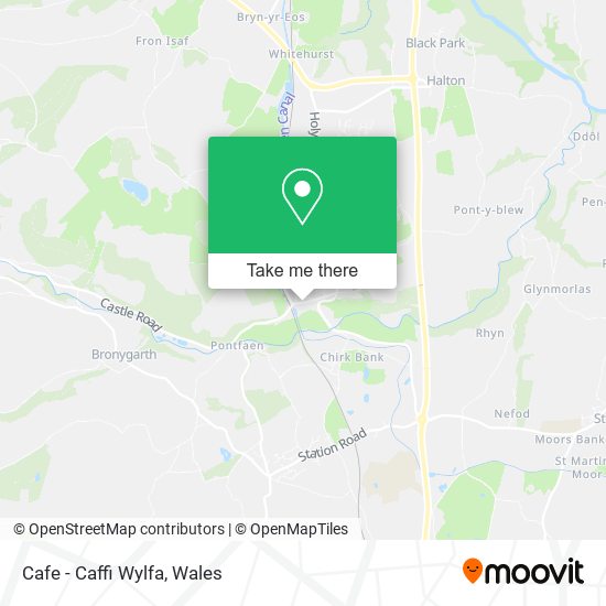 Cafe - Caffi Wylfa map
