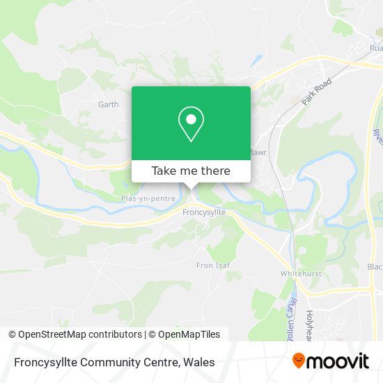 Froncysyllte Community Centre map