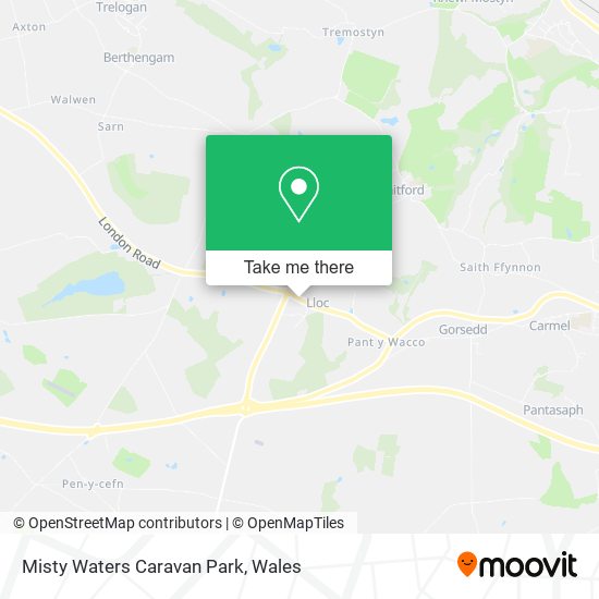 Misty Waters Caravan Park map