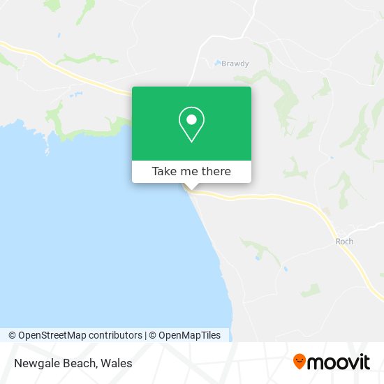 Newgale Beach map