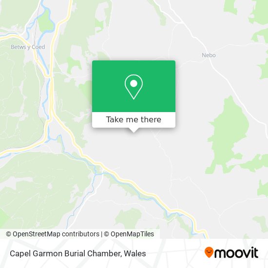Capel Garmon Burial Chamber map