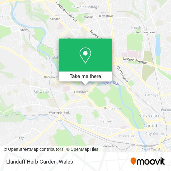 Llandaff Herb Garden map