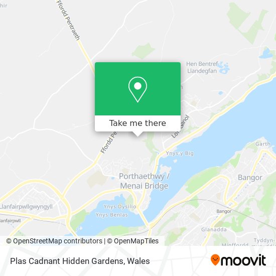 Plas Cadnant Hidden Gardens map