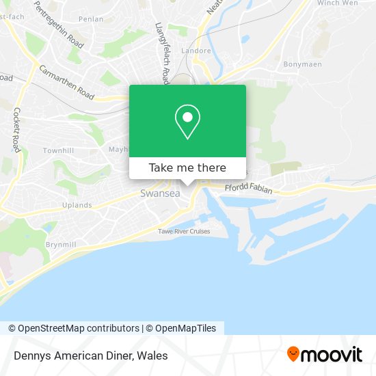 Directions To Denny S Restaurant How To Get To Dennys American Diner In Swansea By Train?