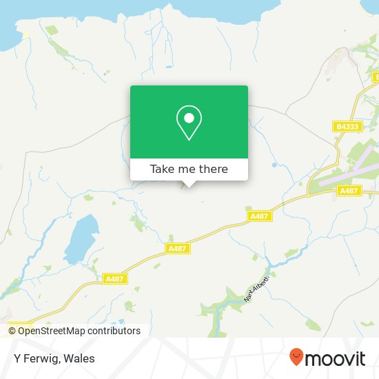 Y Ferwig map