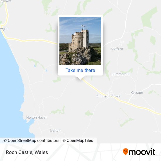 Roch Castle map