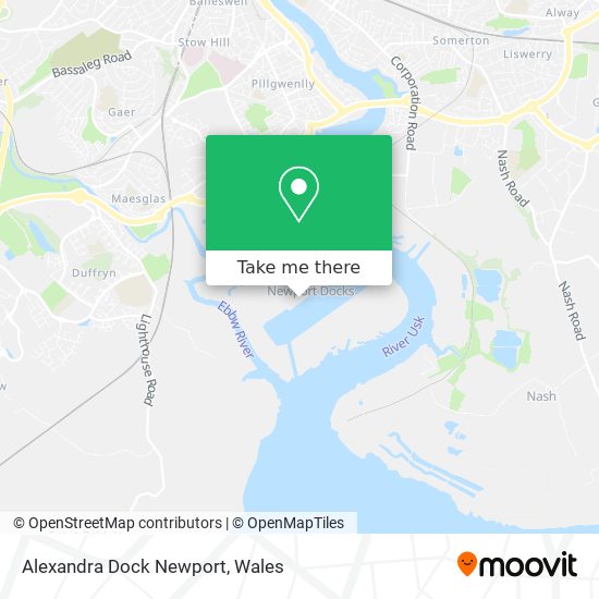 Alexandra Dock Newport map