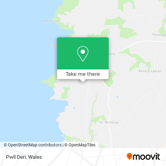 How to get to Pwll Deri in Pembrokeshire by train or bus?