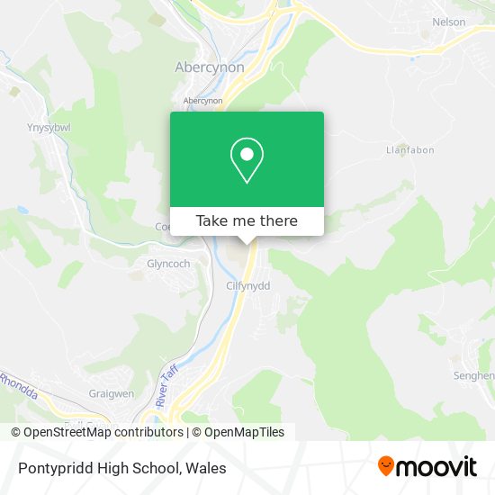 Pontypridd High School map