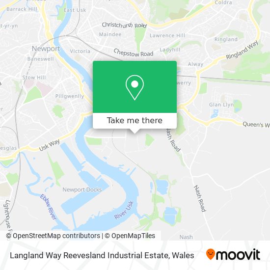 Langland Way Reevesland Industrial Estate map
