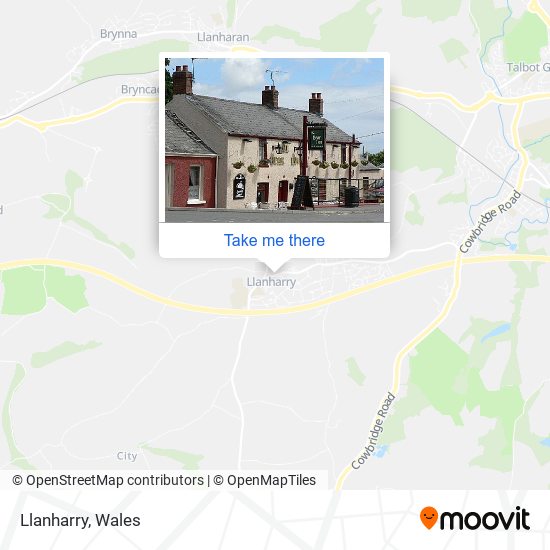 Llanharry map