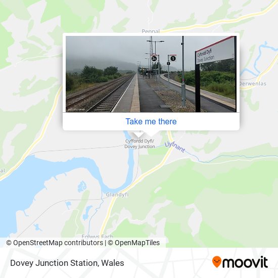 Dovey Junction Station map