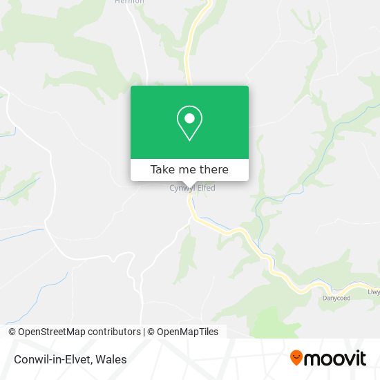 Conwil-in-Elvet map