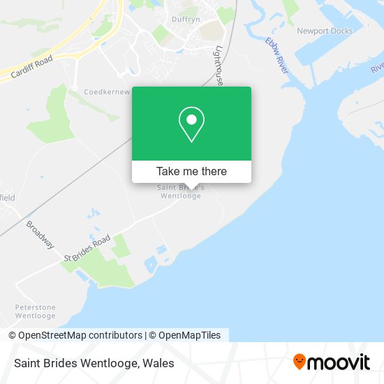 Saint Brides Wentlooge map