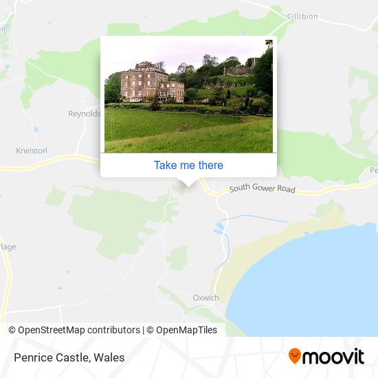 Penrice Castle map