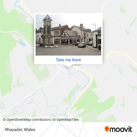 Rhayader map