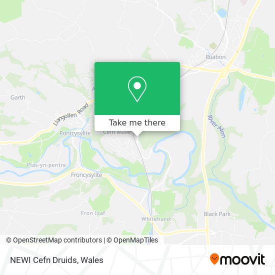 NEWI Cefn Druids map
