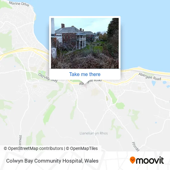 Colwyn Bay Community Hospital map
