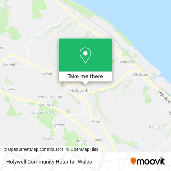 Holywell Community Hospital map