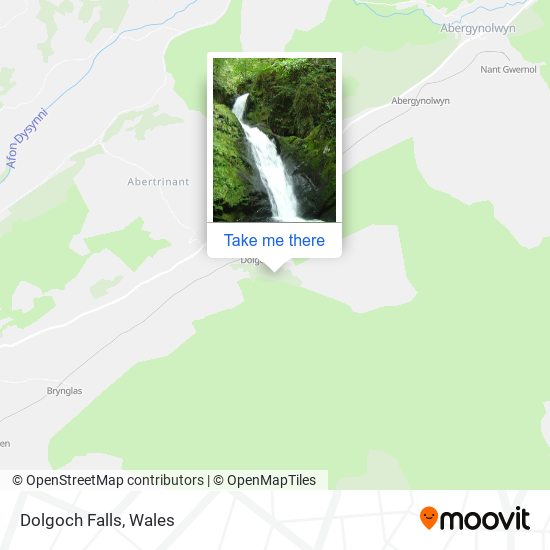 Dolgoch Falls map