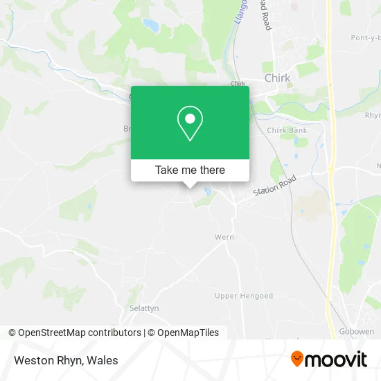 Weston Rhyn map