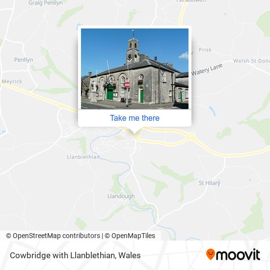 Cowbridge with Llanblethian map