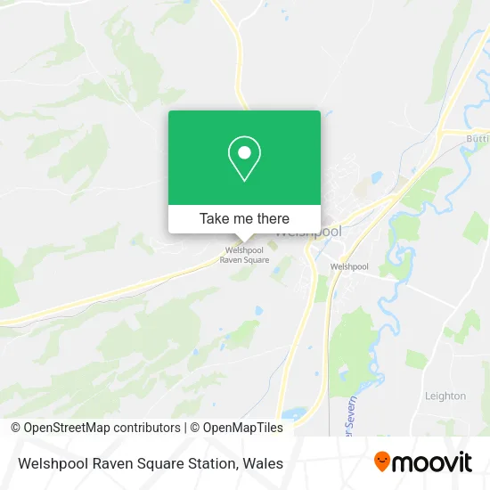 Welshpool Raven Square Station map