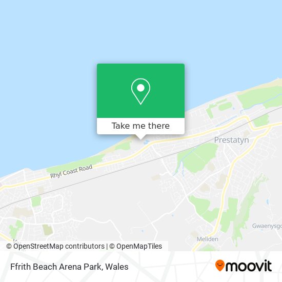 Ffrith Beach Arena Park map