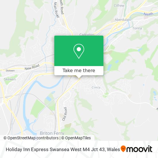 Holiday Inn Express Swansea West M4 Jct 43 map