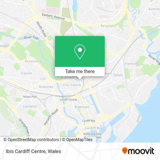 Ibis Cardiff Centre map