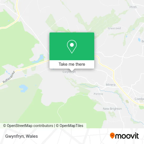 Gwynfryn map