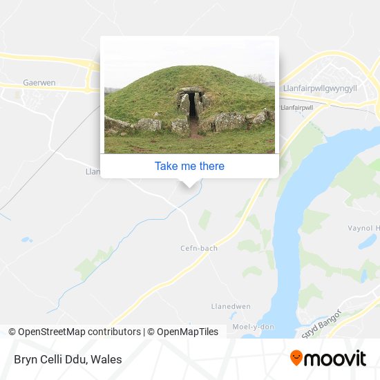 Bryn Celli Ddu map