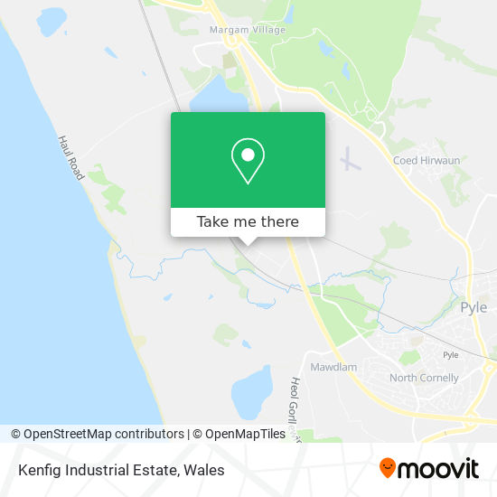 Kenfig Industrial Estate map