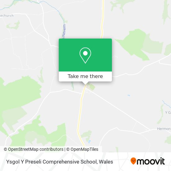 Ysgol Y Preseli Comprehensive School map