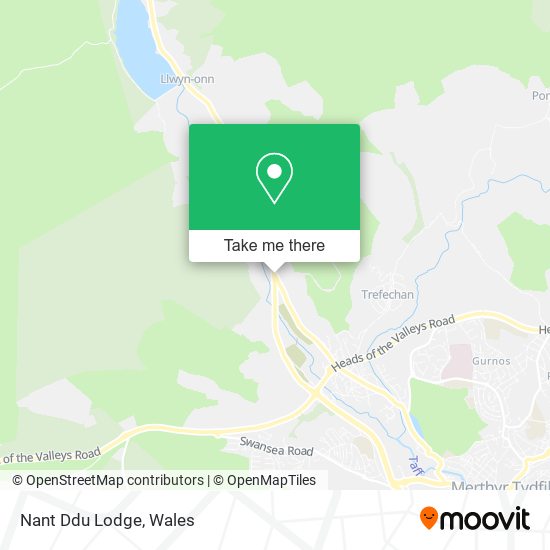 Nant Ddu Lodge map