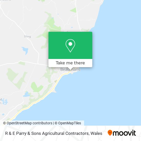 R & E Parry & Sons Agricultural Contractors map
