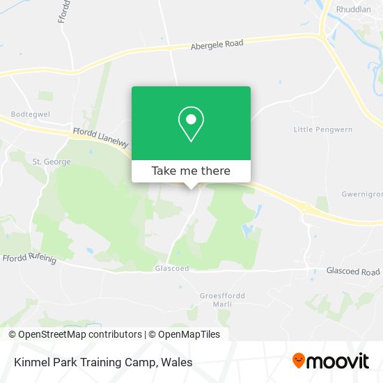 Kinmel Park Training Camp map
