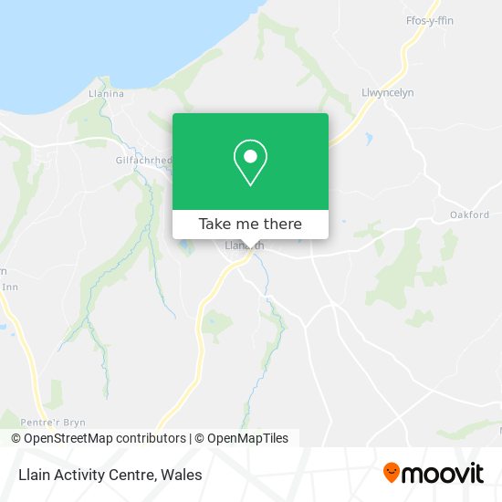 Llain Activity Centre map