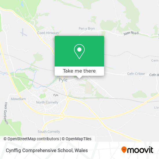 Cynffig Comprehensive School map