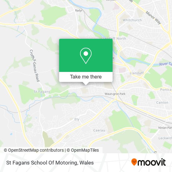 St Fagans School Of Motoring map